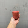 Solid Colors - Colored porcelain - 1 cups - Sober red