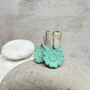 Fleur Du Joly earrings - Celadon green - small earwire