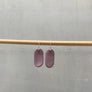 purple porcelain earrings