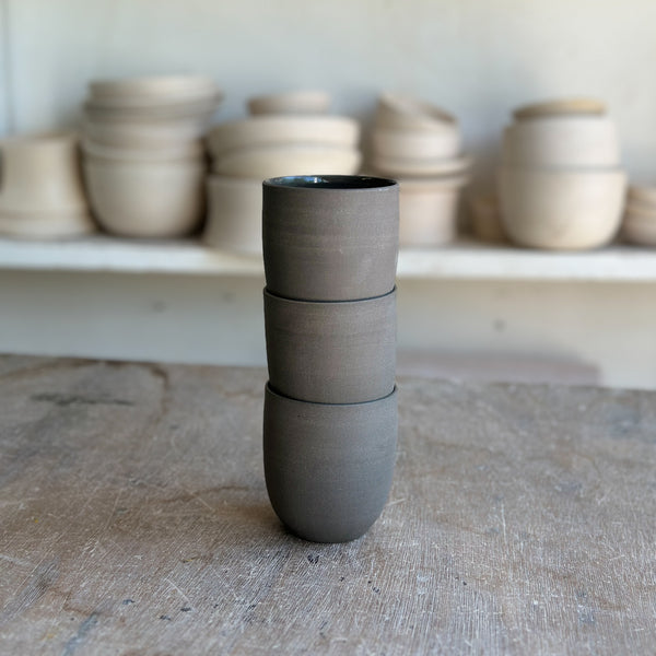 Cafe Lungo Rock cups no handles - Slate