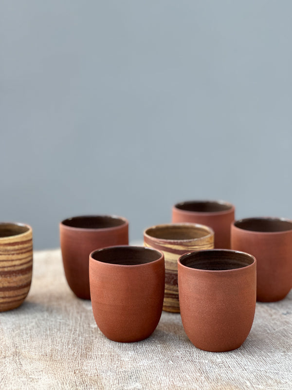 red clay coffee cup