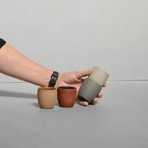Barista cups 80ml - Mixed clays - set of 4