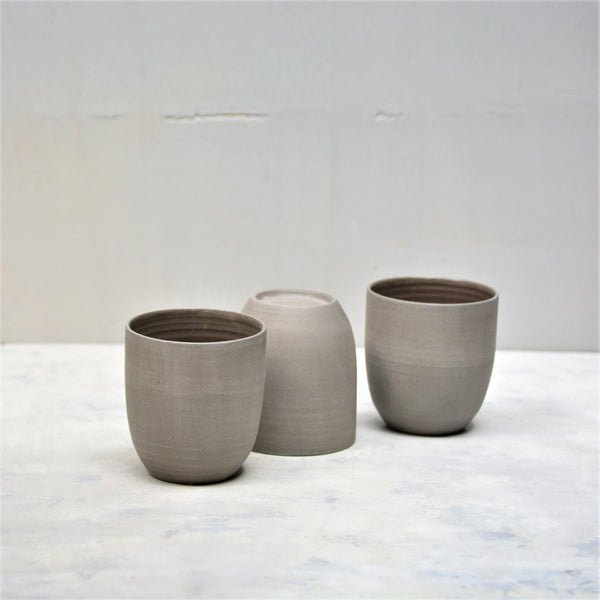 Cafe Lungo Rock cups no handles - Slate