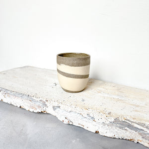 Cafe Lungo cups no handles // Big Marble // Off white + grey speckled