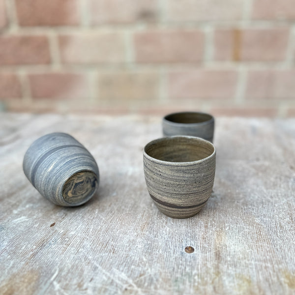 marbled clay cup