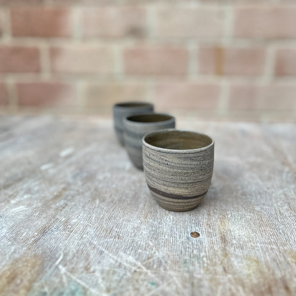 mixed clay cups dark