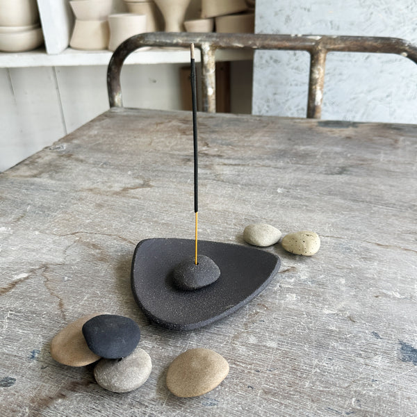 Incense holder - ZenStones - Basic - Manganese Ore