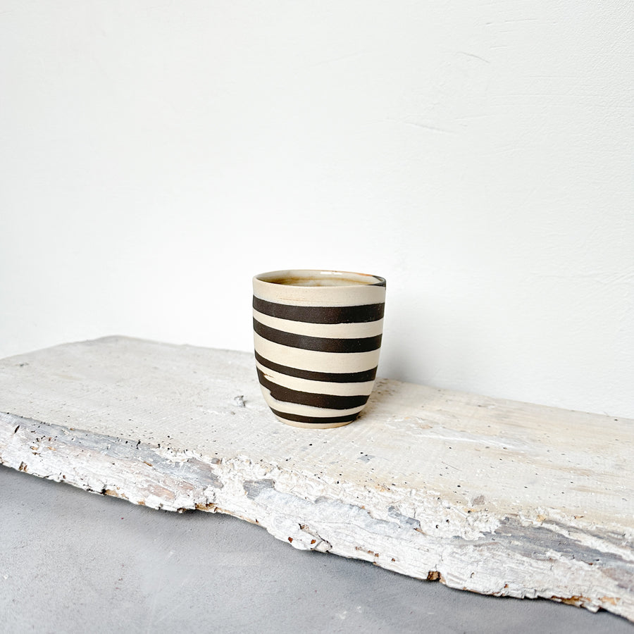 Cafe Lungo cups no handles // Big Marble // Off white + Slate