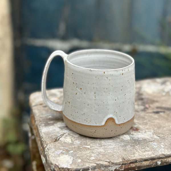 speckled clay pottery