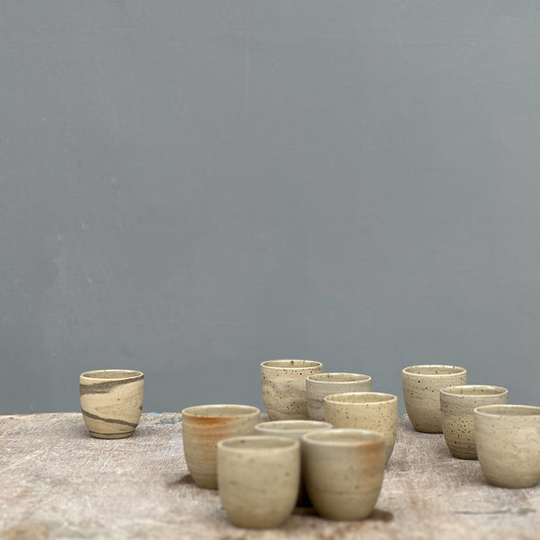 noot + swart espresso cups sand colors