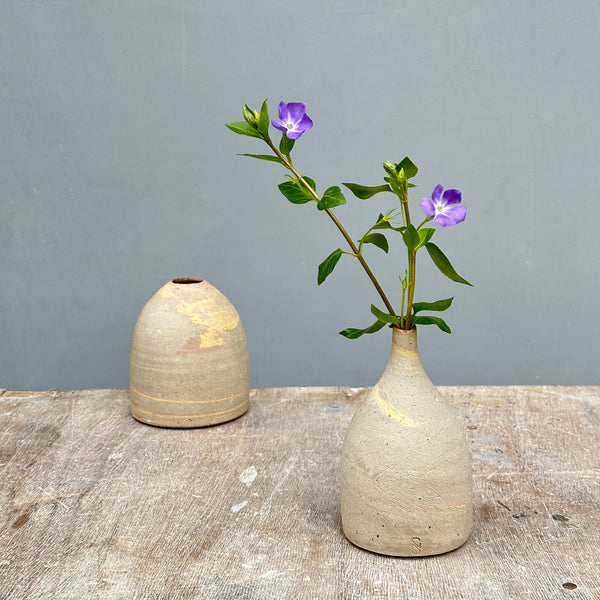 Recycled stoneware vases