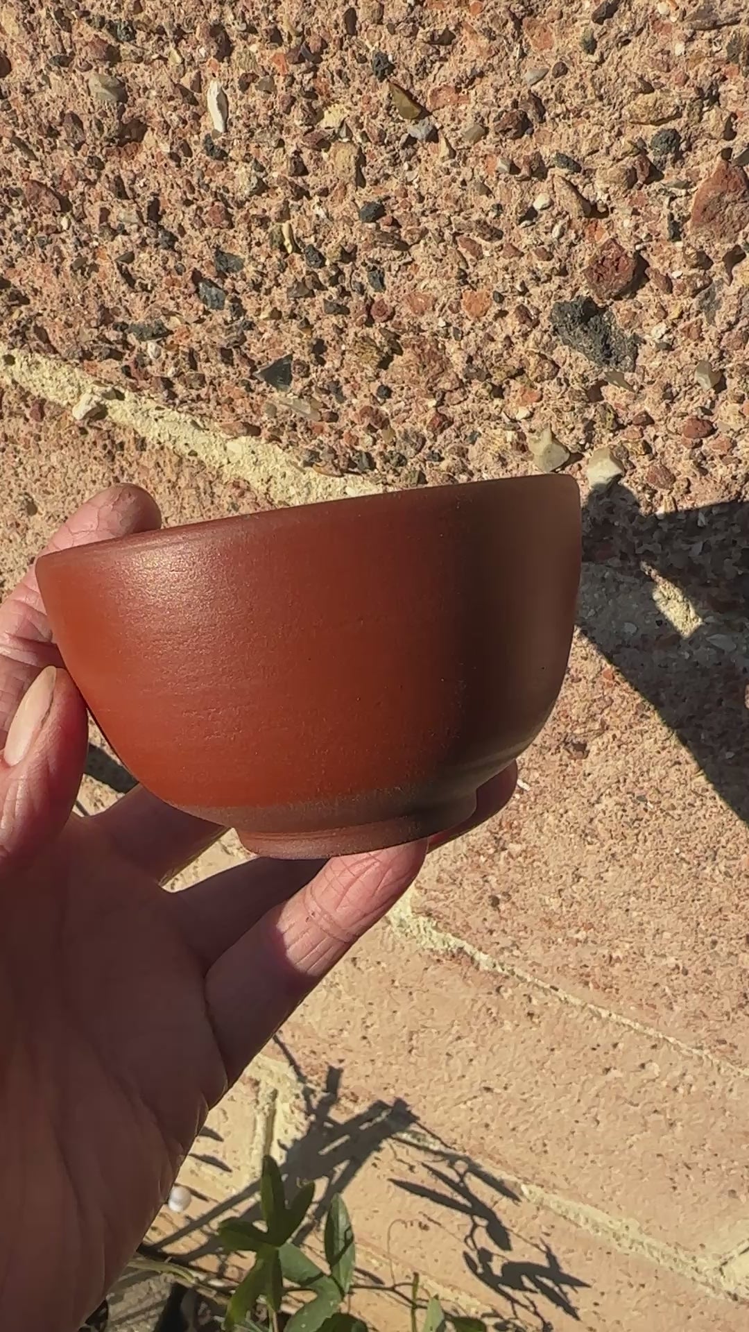 red clay bowl