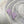 Porcelain earrings - Freckled Fans - medium - Purple - small earwire
