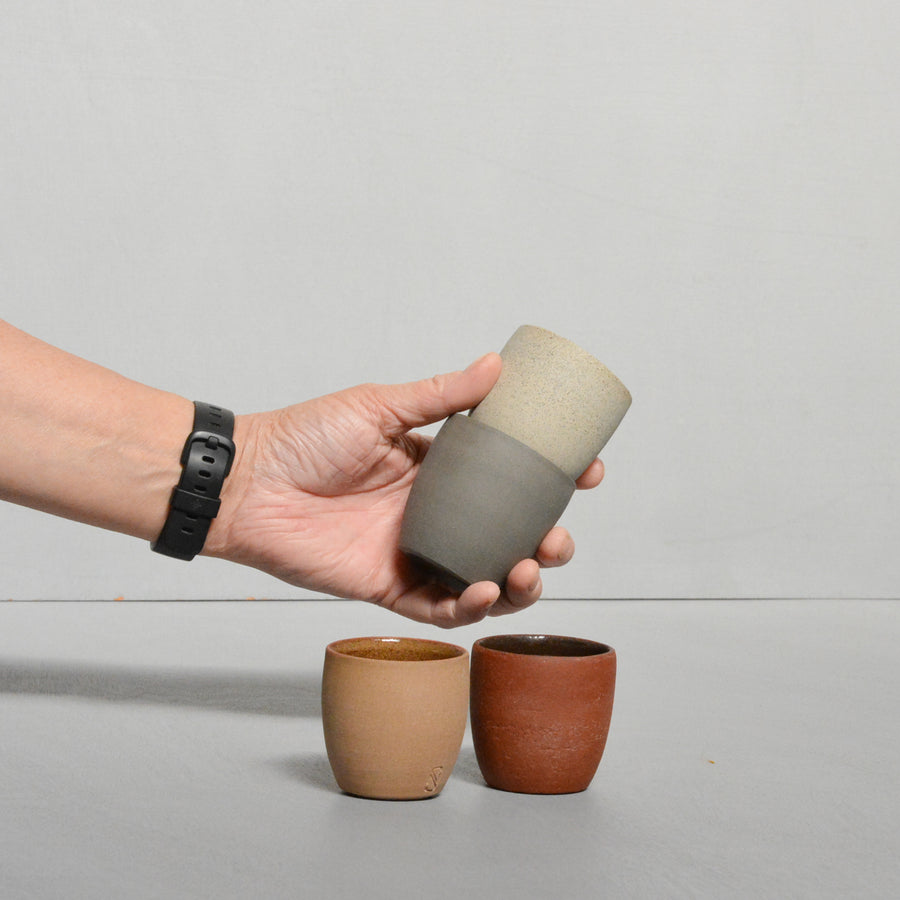 Barista cups 80ml - Mixed clays - set of 4