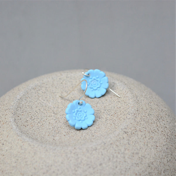 Fleur Du Joly earrings - Turquoise matt- small earwire