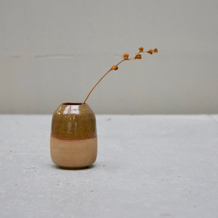 Rock - Amber - one of the tiniest vases.