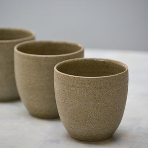 Cafe Cups Rock  no handles - Concrete - koffie kopjes zonder oor.