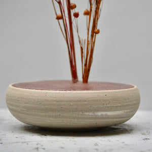 roundbase lid vase - Recycled & Reclaimed marbled clay