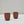 cups made of deep red stoneware clay