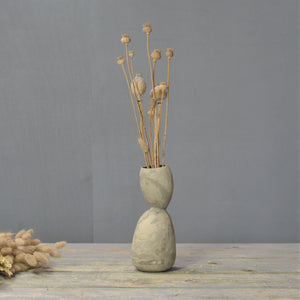 Double Belly vase - Recycled & Reclaimed marbled clay
