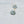 Zeeuwse knot in leafgreen and white - gloss - 18k plated 2cm hoops