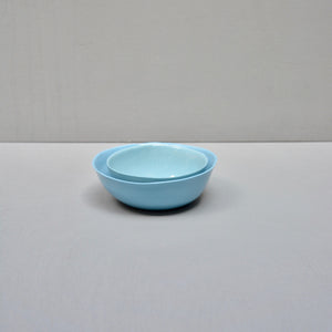 Solid Color porcelain - set 2 dishes - Turqouise Blue