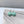 Zeeuwse knot in matt pure celadon green blue - unglazed - small earwire