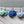 Zeeuwse knot in matt pure celadon green blue - unglazed - small earwire